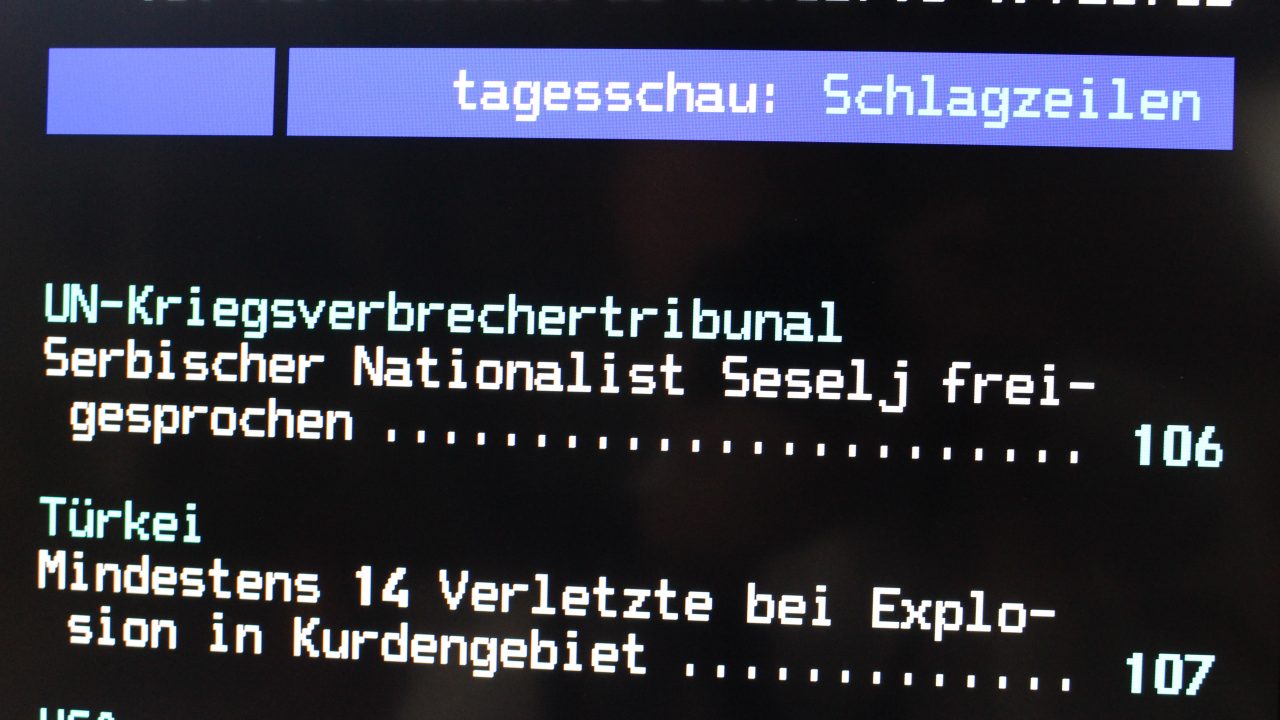 ARD Videotext Nachrichten