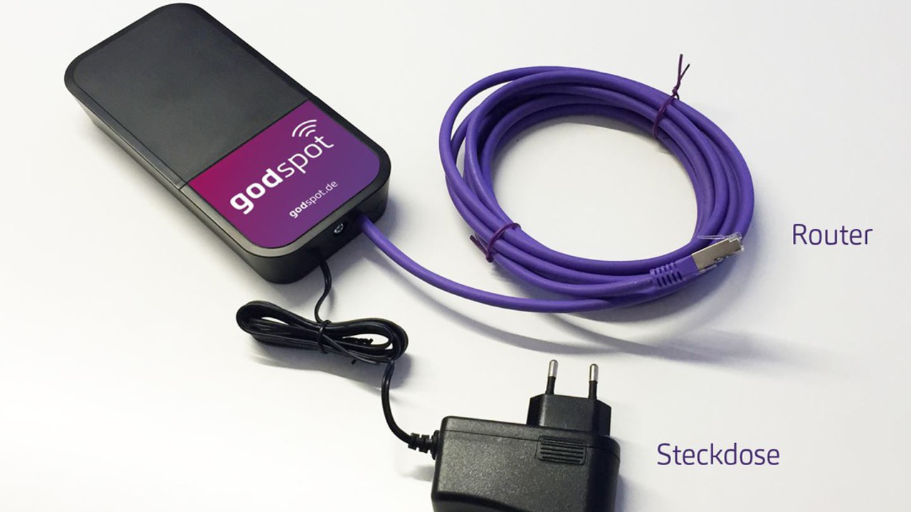 Godspot: WLAN-Router der Evangelischen Kirche Berlin-Brandenburg-schlesische Oberlausitz