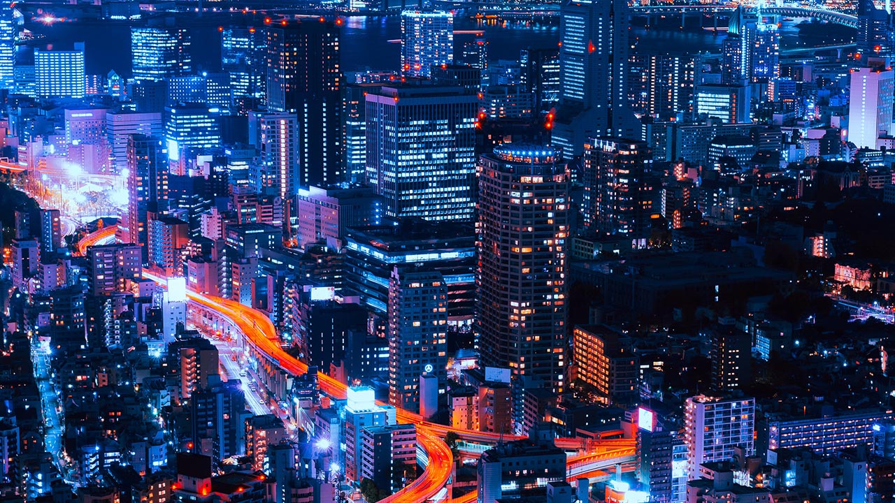 Unsplash A Stadt Lichter Nacht