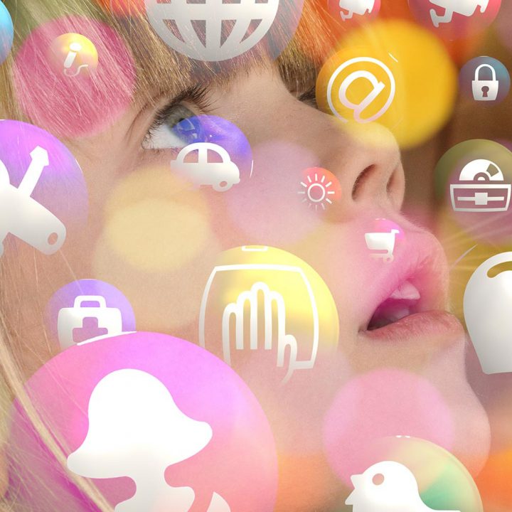 pixabay Maedchen Kind Gesicht Social Media Icons Digital