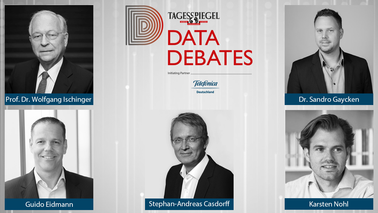 Die Teilnehmer der Diskussion bei #DataDebates No. 7.